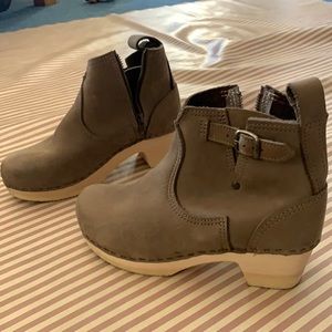 No.6 Motorcycle Clog Boots Taupe US 7
